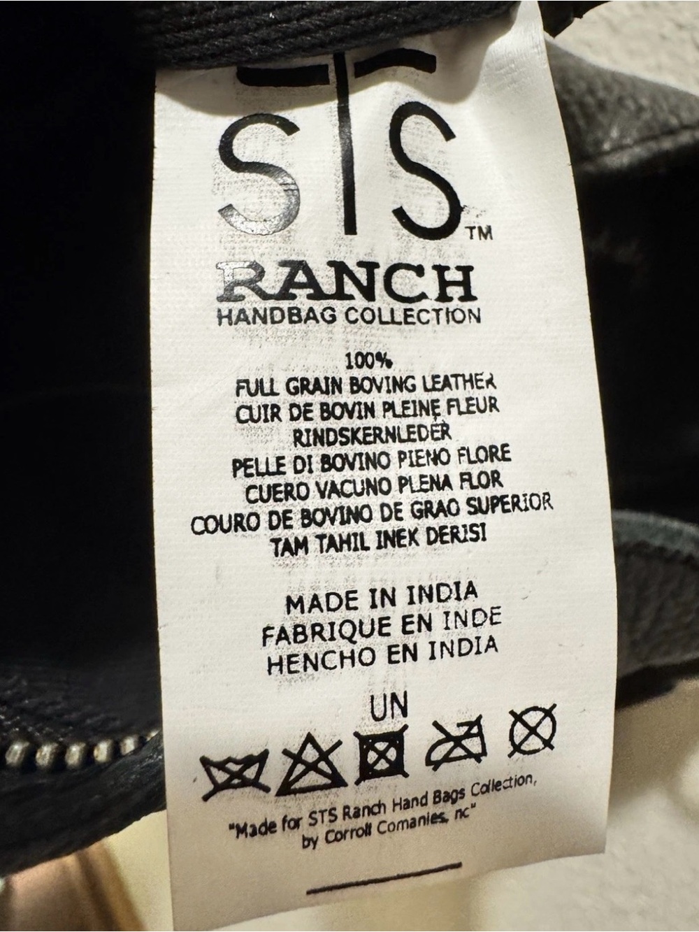 STS RANCH WEAR Black Boho Fringe Leather Purse/ Crossbody Bag - Picture 7 of 9